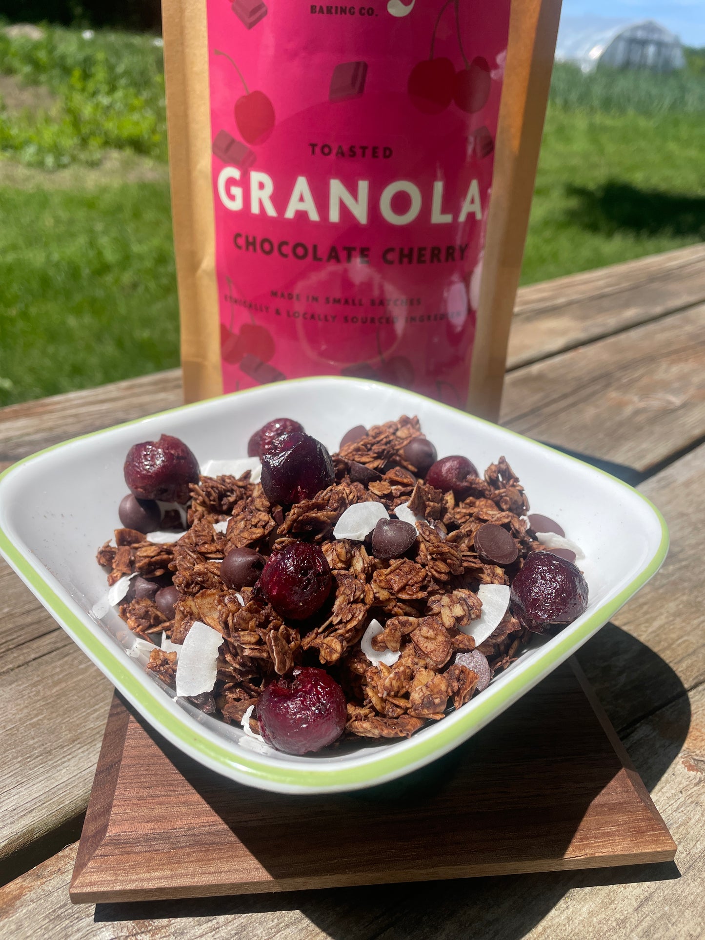 Chocolate Cherry Toasted Granola