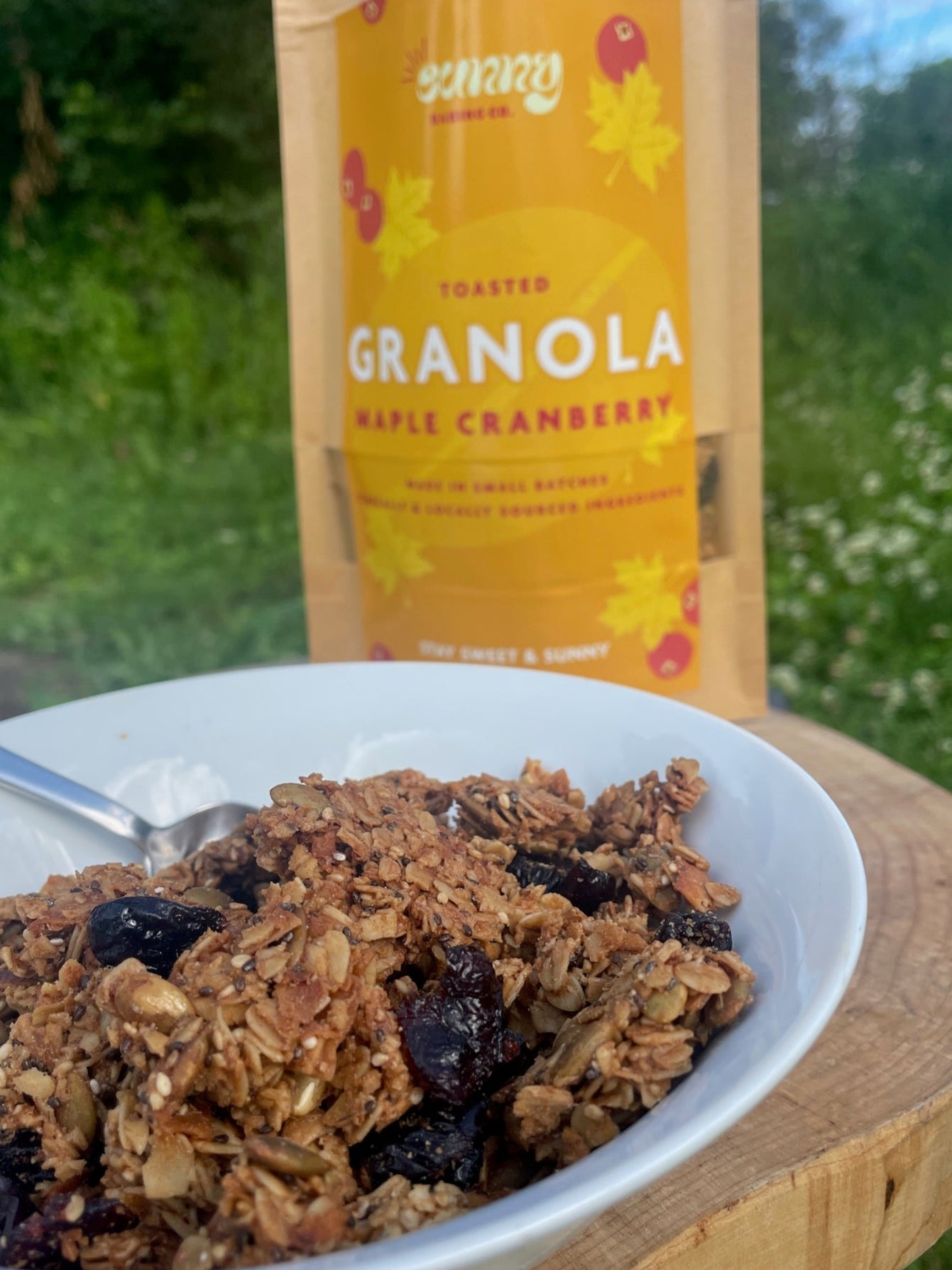 Maple Cranberry Toasted Granola