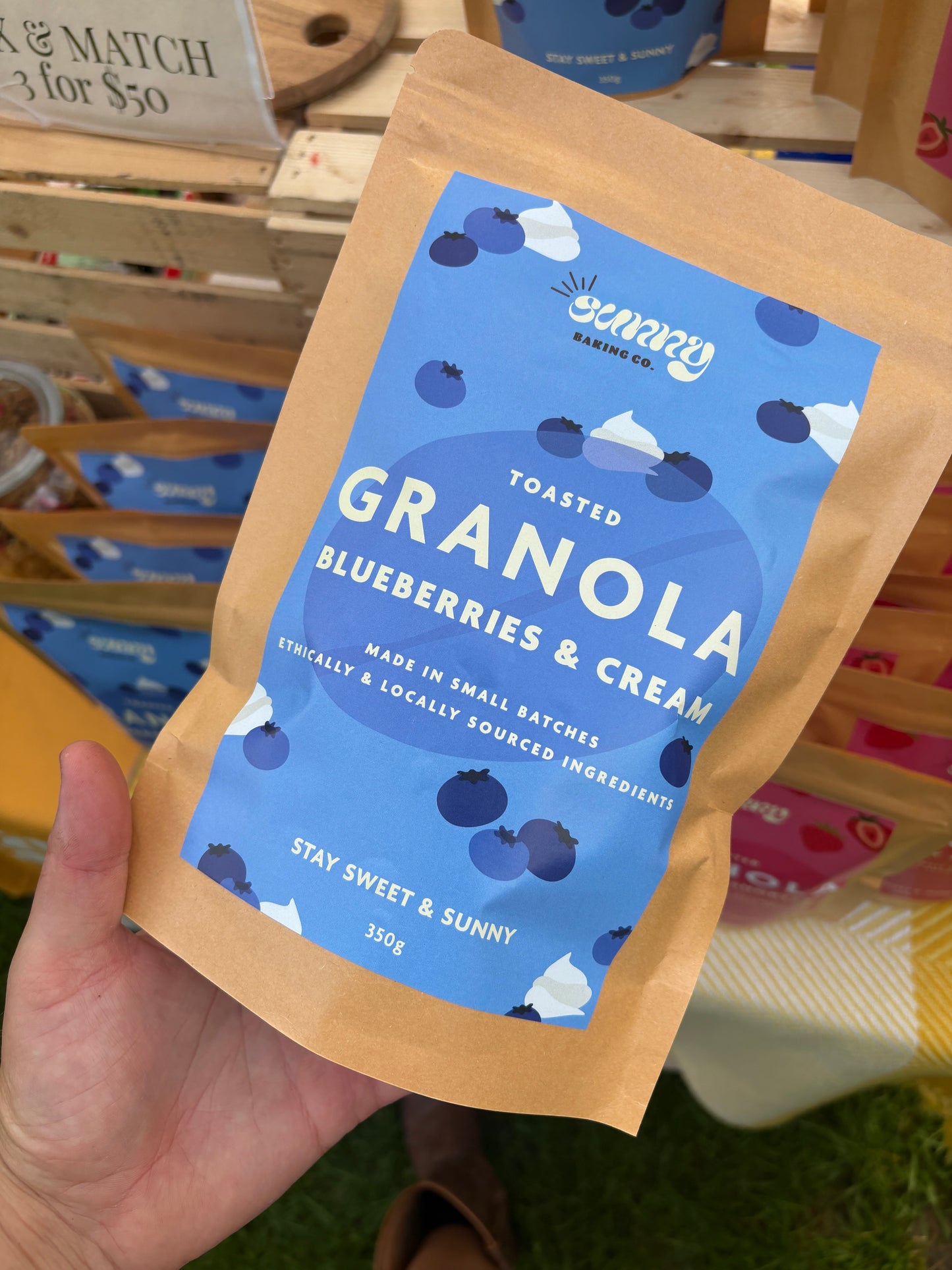 Blueberries and Cream Toasted Granola